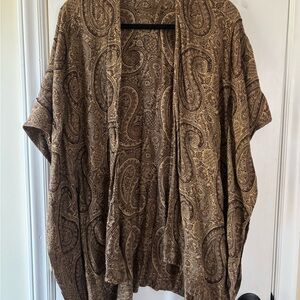 Paisley Print Kimono Cardigan